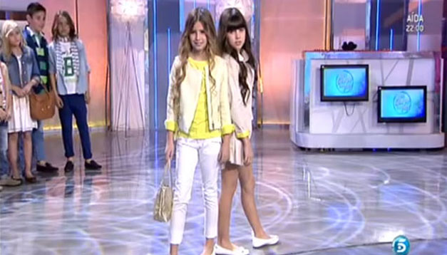 Mayoral desfila en televisión